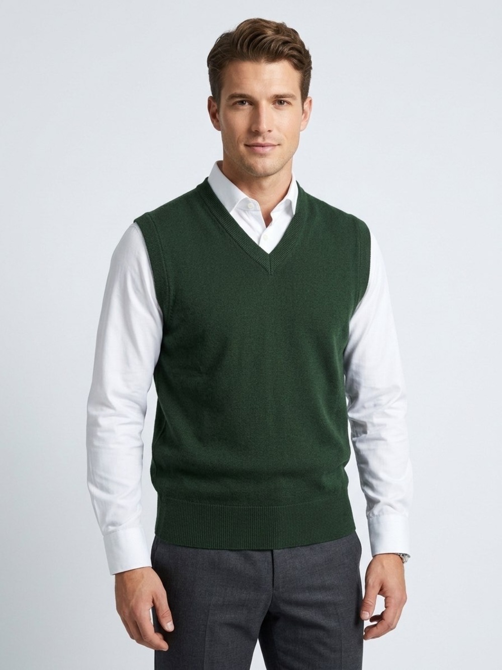 Brandini Men’s 100% Wool Vest Size L